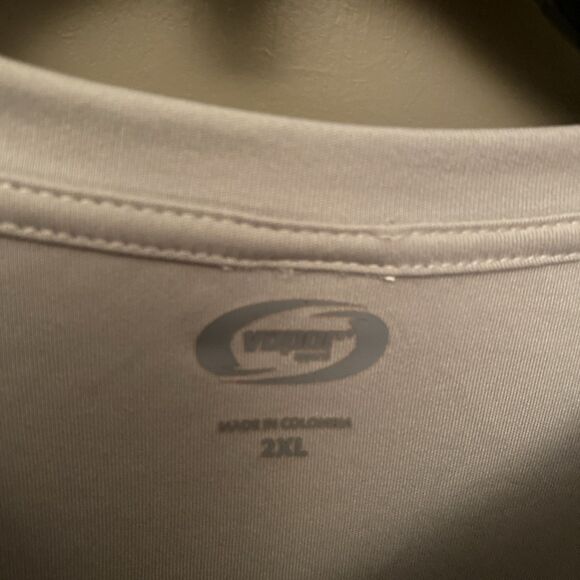 Vapor Apparel Men's 2XL Gray Performance Long Sleeve Octopus Sun Shirt - Picture 4 of 7